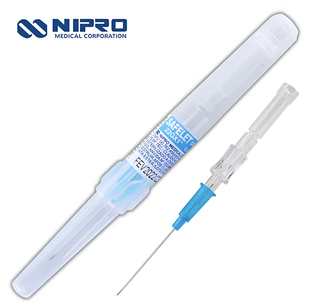 Catéter intravenoso 22G x 1" Caja X 50 2225ISO NIPRO SAFELET
