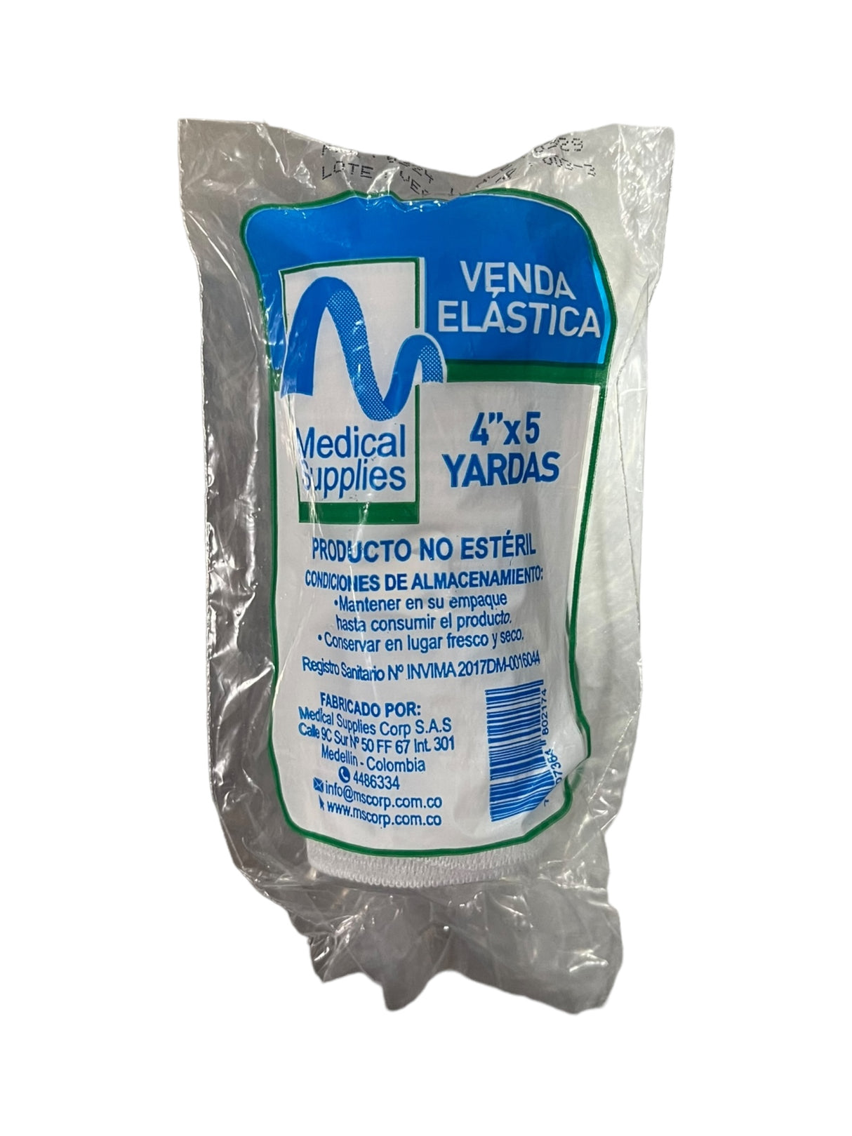 Venda elástica por unidad 4" x 5 yds MEDICAL SUPPLIES