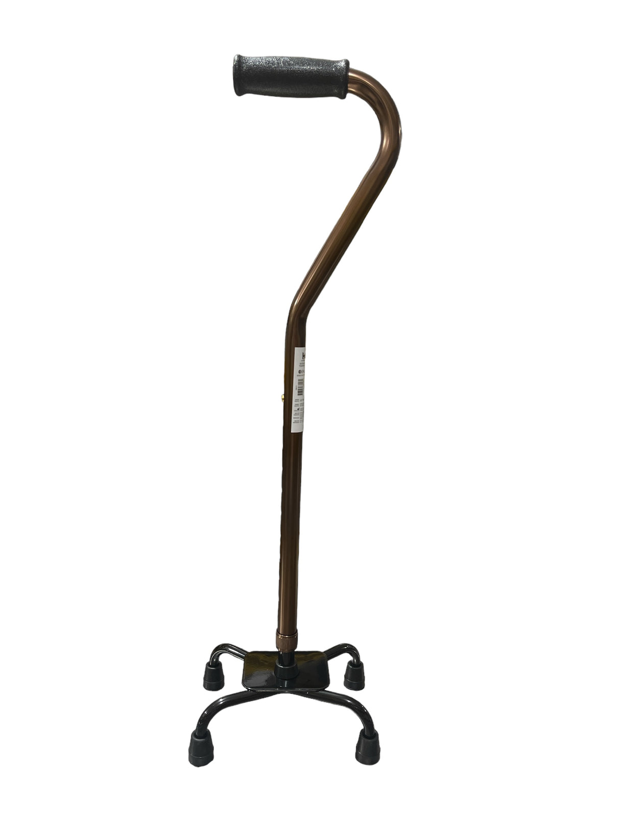 Bastón de aluminio 4 apoyos base pequeña