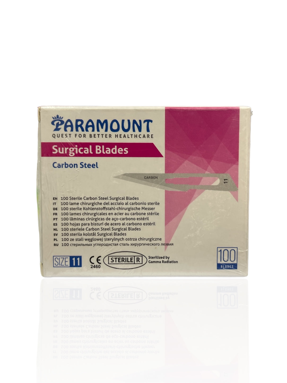 Hoja de bisturí caja N° 11 X 100 UND PARAMOUNT