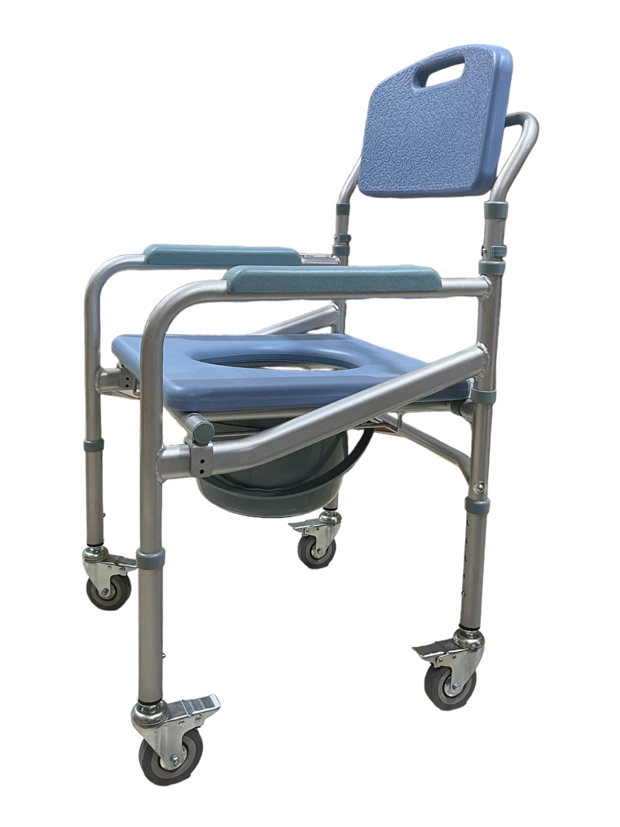 Silla sanitaria con ruedas en aluminio PH9012D Physio Trauma