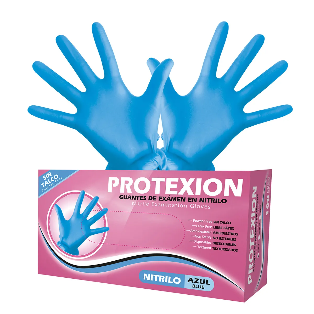 Guante examen NITRILO CJ x 100 und PROTEX PROTEXION